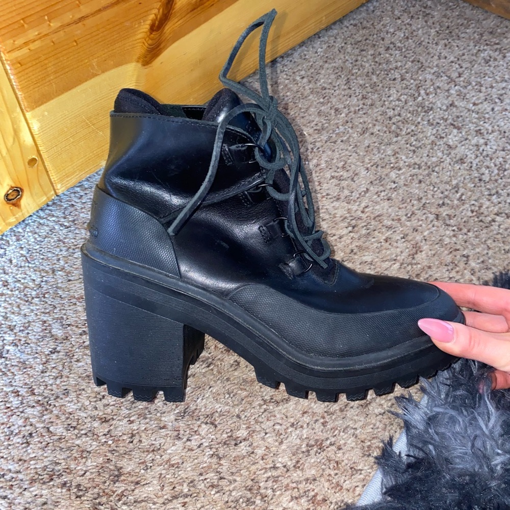 Black Women's Chunky Heel Boots